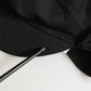 Black Cotton Stretch Newsboy Cloth Capello Hat