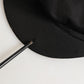 Black Cotton Stretch Newsboy Cloth Capello Hat