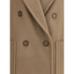 Beige Fleece Wool Coat