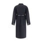 Black Fleece Wool Coat