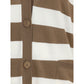 Brown Fleece Wool Cardigan