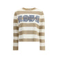 Beige Fleece Wool Sweatshirt