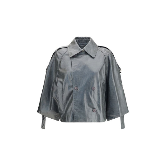 Green Calf Leather Bos Taurus Coat