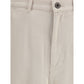 Beige Cotton Cargo Pants