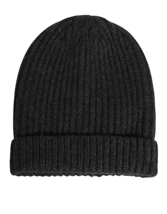 Black Cashmere Knitted Beanie Men Capello Hat