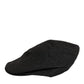 Black Cotton DG Logo Newsboy Cloth Capello Hat