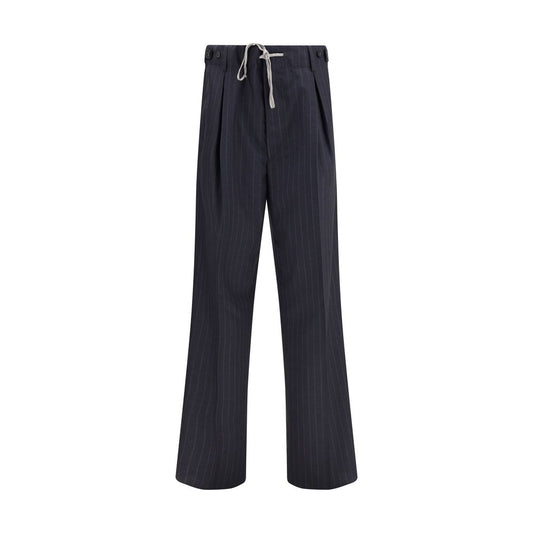 Gray Wool Casual Pants