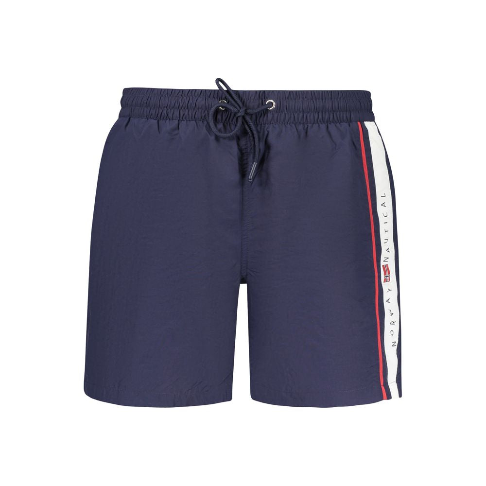 Blu Poliammide Men's Swimwear Boxer