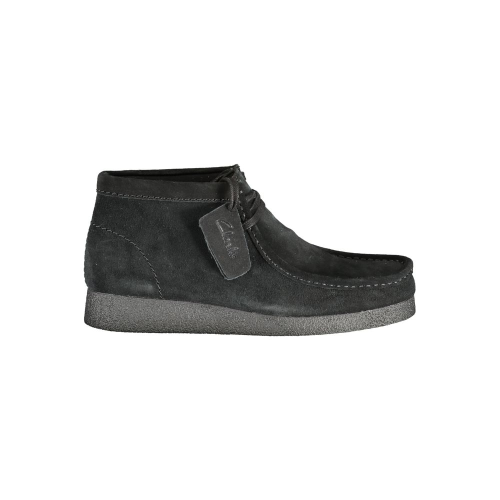Black Leather Men Sneaker