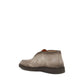 Gray Calf Leather Bos Taurus Ankle Boots