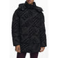 Black Polyester Women Jacket