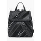 Black Polyethylene Women Backpack