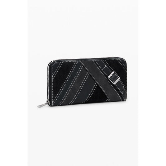 Nero Poliuretano Women Wallet