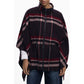 Black Polyester Women Poncho