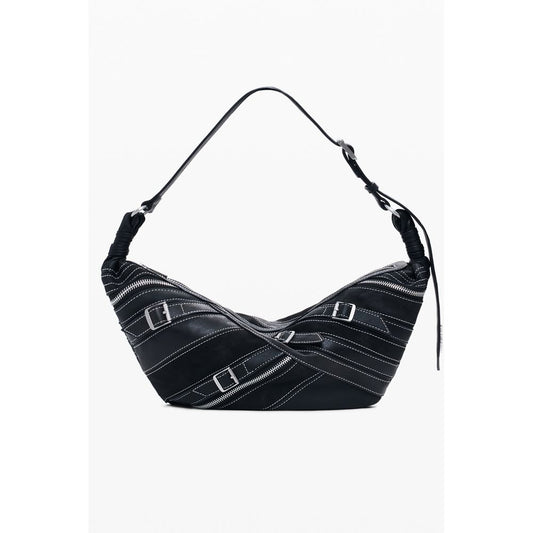 Nero Poliuretano Women Shoulder Bag