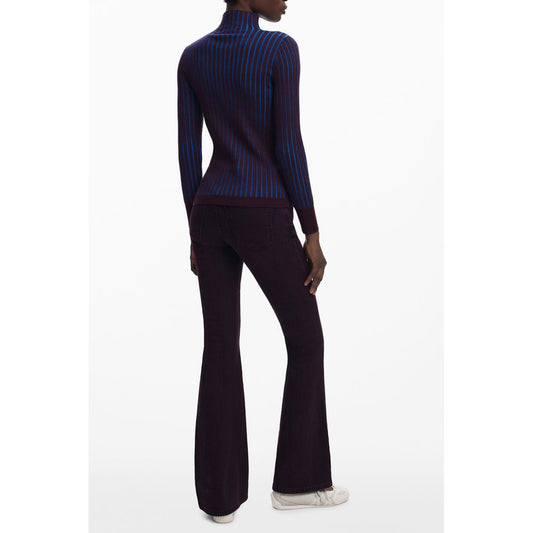 Brown Polyester Women Sweater