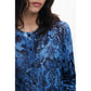 Blue Viscose Women Sweater