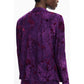 Purple Polyester Women Shirt