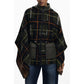 Green Polyester Women Poncho