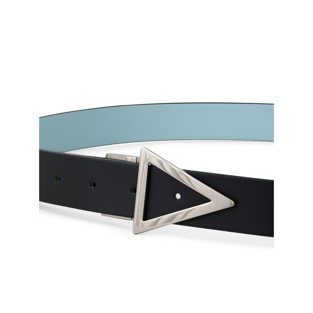 Green Leather Regular Belt