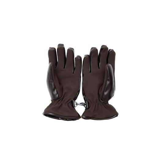 Brown Polyester Gloves