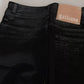 Black Washed High Waist Flared Denim Casual Pants Jeans
