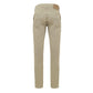 Beige Cotton Casual Pants