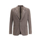 Brown Fleece Wool Blazer