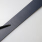 Blue Leather Classic Metal Logo Buckle Belt