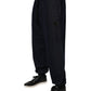 Black Cotton Blend Men Jogger Trouser Pants