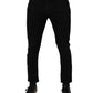 Black Cotton Stretch Skinny Men Denim Jeans