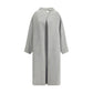Oversized Coat in Melange Cashmere Wool