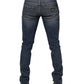Blue Washed Cotton Skinny Men Denim Jeans