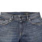 Blue Washed Cotton Skinny Men Denim Jeans