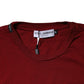Maroon Cotton Crew Neck Short Sleeves T-Shirt