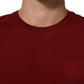Maroon Cotton Crew Neck Short Sleeves T-Shirt