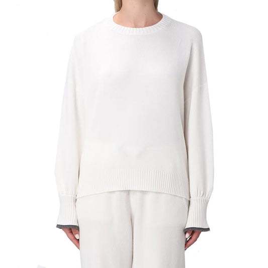 White Cashmere Sweatshirt