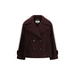 Bordeaux Fleece Wool Coat