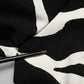 Black White One Shoulder High Slit Mini Dress