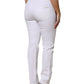 White GIRLY Floral Embroidery Denim Jeans