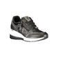 Black Polyurethane Women Sneaker