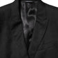 Black MARTINI 2 Buttons Suit Jacket Blazer