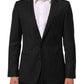 Black Stripes MARTINI 1 Button Suit Blazer