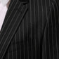 Black Stripes MARTINI 1 Button Suit Blazer