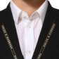 Black SICILIA Double Breasted Jacket Blazer