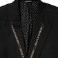 Black SICILIA Double Breasted Jacket Blazer