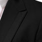 Black Wool 2 Buttons Suit Men Jacket Blazer