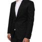 Black Wool 2 Buttons Suit Men Jacket Blazer