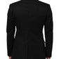 Black Wool 2 Buttons Suit Men Jacket Blazer
