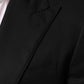 Black Wool 2 Buttons Suit Men Jacket Blazer